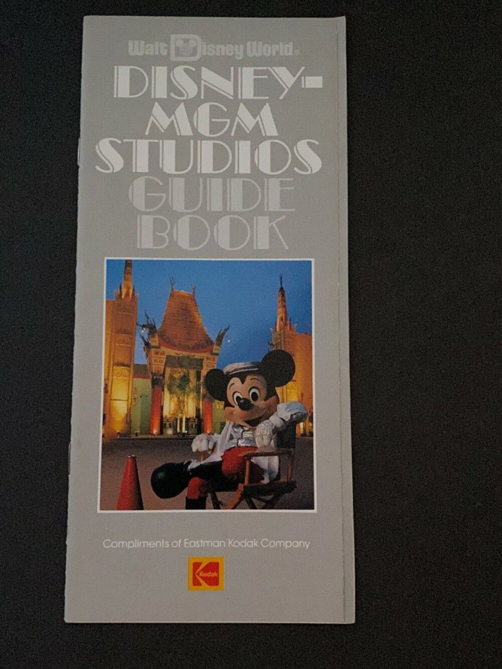 Kodak 1989 Vintage Disney-MGM Studios Guide Book Brochure